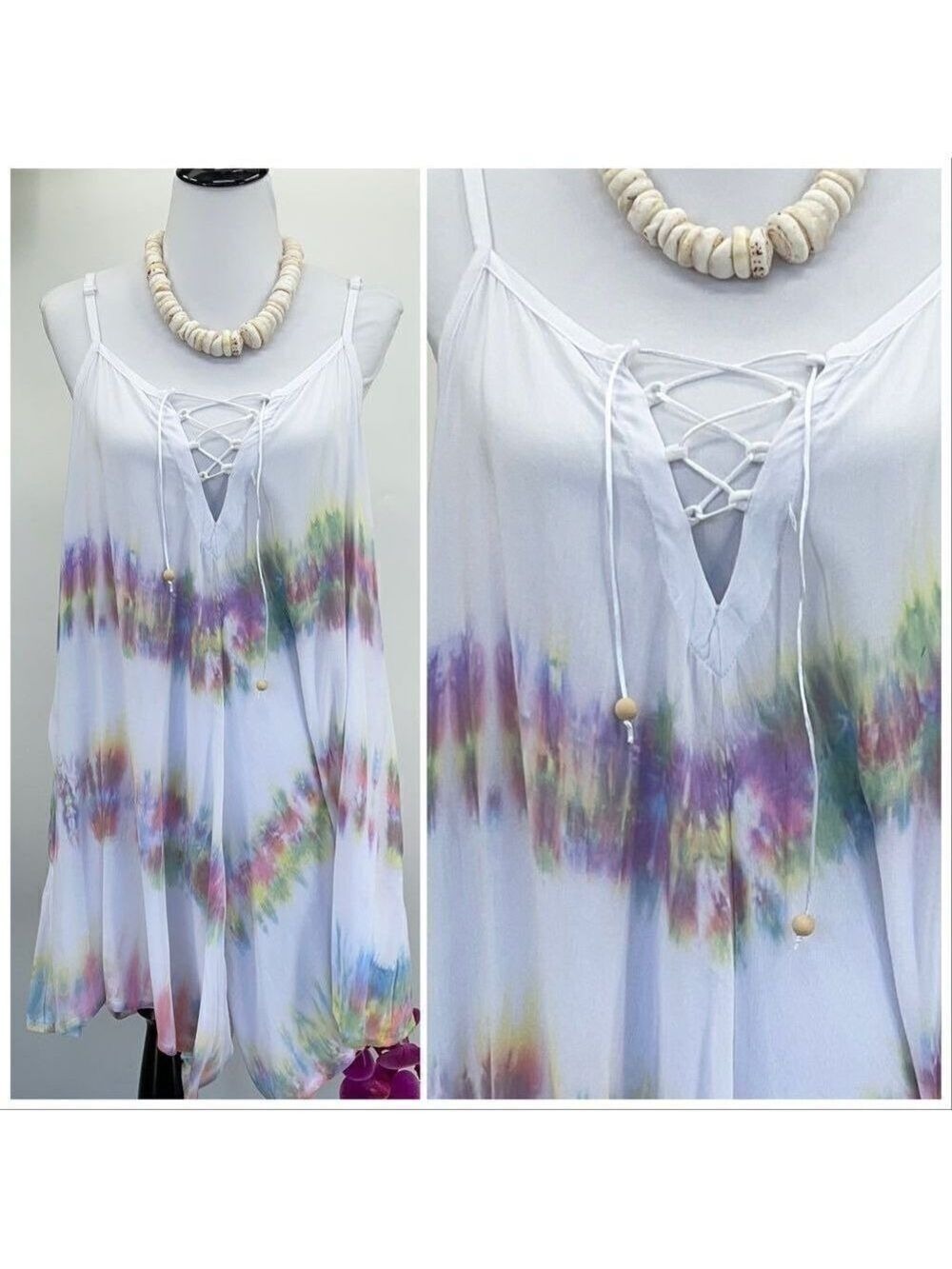The Kau wela Mini Romper Beach Boho Romper Gypsy Overall Wide Leg
